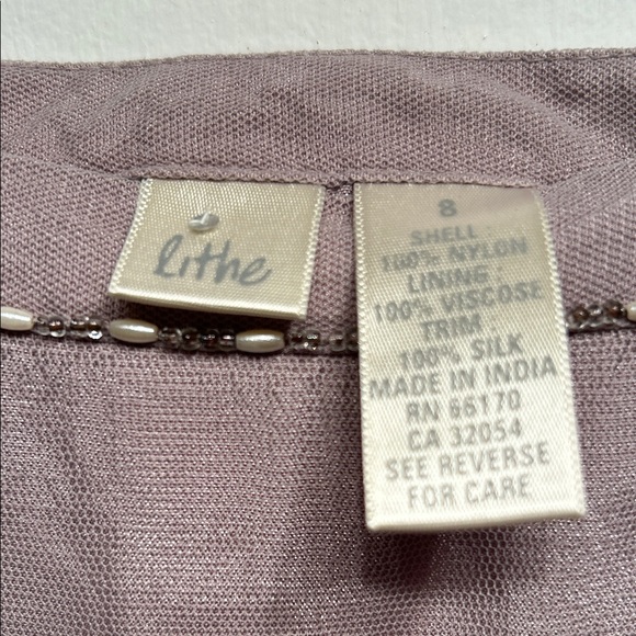 ANTHROPOLOGIE by Lithe Elegant Mauve Tulle Skirt - Picture 2 of 9